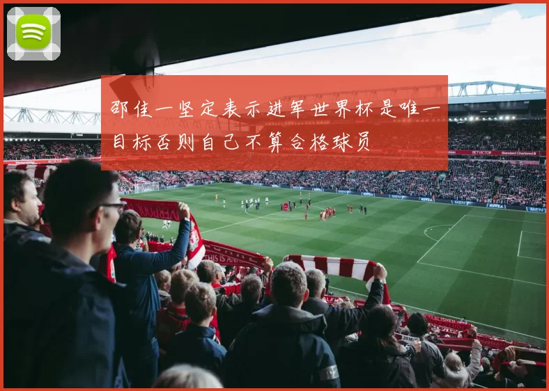 邵佳一坚定表示进军世界杯是唯一目标否则自己不算合格球员